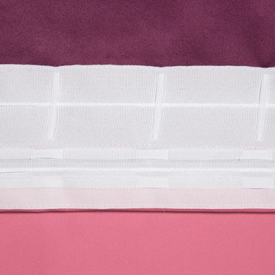 Штора блэкаут портьерная «Этель», 250×265 см, розовая