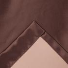 Штора портьерная «Этель» 145×265 см, двусторонний блэкаут, цвет Шоколад, пл. 240 г/м², 100% п/э - Фото 4