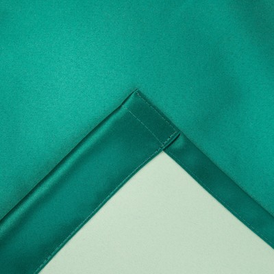 Штора портьерная «Этель» 270×300 см, двусторонний блэкаут, цвет Изумрудный, пл. 240 г/м², 100% п/э
