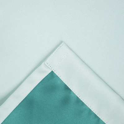 Штора портьерная «Этель» 270×300 см, двусторонний блэкаут, цвет Аквамариновый, пл. 240 г/м², 100% п/э