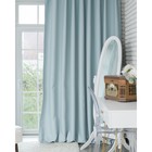 Штора портьерная Этель 270×300 см двусторонний блэкаут, голубая, пл. 240 г/м² 100п/э - Фото 4