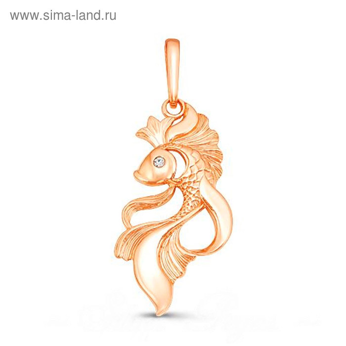 Подвеска «Рыбка», позолота - Фото 1