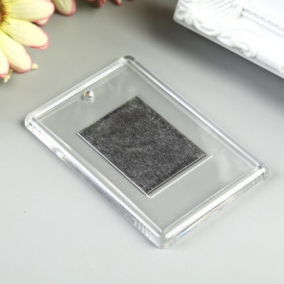 Заготовка акрилового магнита, 5×7.5 см, прозрачный, (набор 2 детали+пакет)