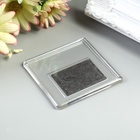 Заготовка акрилового магнита, 6.3×6.3 см, прозрачный, (набор 2 детали+пакет) - Фото 3