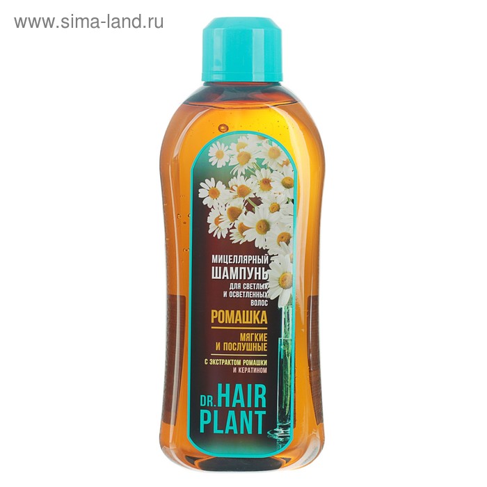 Шампунь для волос мицеллярный Dr.Hair Plant "Ромашка" для светлых и осветленных волос, 1 л - Фото 1