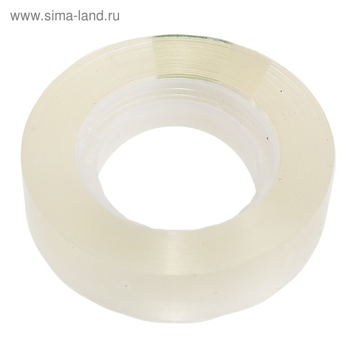 Клейкая лента 12 мм × 33 м, прозрачная - Фото 1