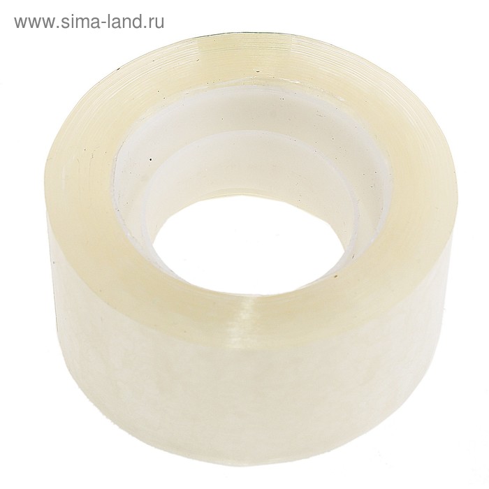 Клейкая лента 24 мм × 30 м, прозрачная - Фото 1