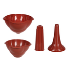 Клумба пластиковая, 2 яруса, d = 25–55 см, высота бортика 87 см, на высокой ножке, коричневая - Фото 3