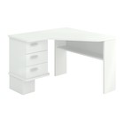 Угловой стол, левый угол, 1150 × 1100 × 780 мм, цвет белый жемчуг - фото 109833510