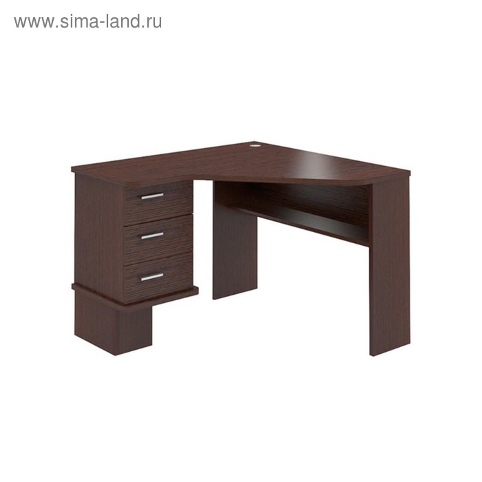 Угловой стол, левый угол, 1150 × 1100 × 780 мм, цвет венге - Фото 1