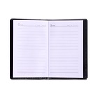 Записная книжка А6, 72 листа, обложка ПВХ, коричневая - Фото 3