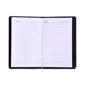 Записная книжка А6, 72 листа, обложка ПВХ, коричневая