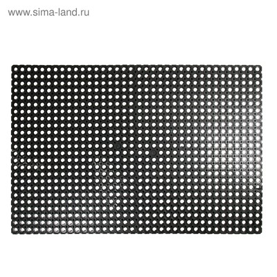 Коврик ячеистый грязесборный, 100×150×1.6 см, чёрный