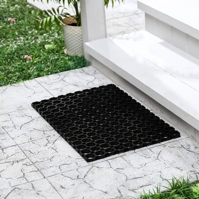 Коврик ячеистый грязесборный, 100×150×1.6 см, чёрный