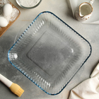 Форма для запекания Paşabahçe Borcam, 3.2 л, 28×28×6 см, с ручками, жаропрочное стекло - Фото 2