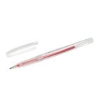 Ручка гелевая, 0.5 мм, красный, тонированный корпус - Фото 2
