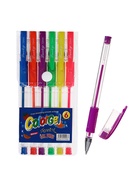 Набор гелевых ручек Calligrata, 6 цветов, флуоресцентные, узел 0.7 мм, резиновый упор - Фото 12