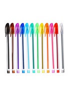 Набор гелевых ручек, 12 цветов, металлик, узел 0.7 мм, в блистере на кнопке - Фото 8