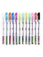 Набор гелевых ручек, 12 цветов, металлик - Фото 9