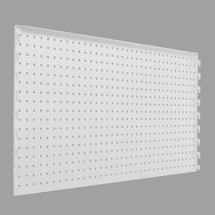Панель для стеллажа, 35×90 см, перфорированная, шаг 2,5 см, цвет белый - фото 1907002596