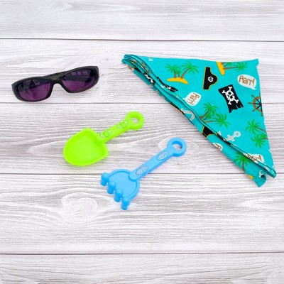 Песочный набор банданы для мальчиков"Самолетики" в ПАКЕТЕ