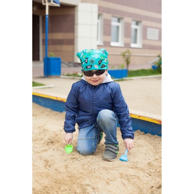 Песочный набор банданы для мальчиков"Самолетики" в ПАКЕТЕ