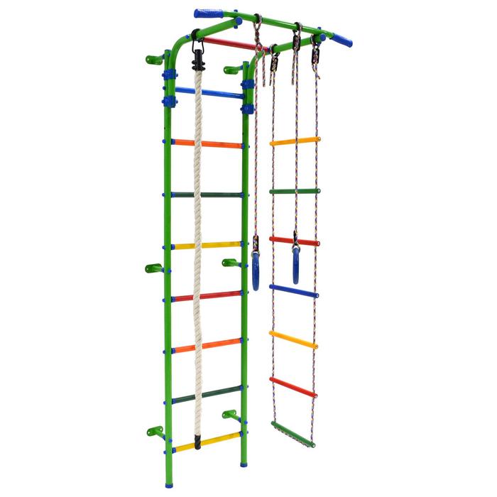 Детский спортивный комплекс Start 3, цвет салатовый/радуга - Фото 1