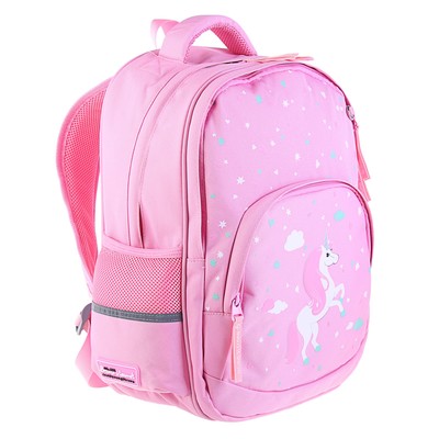 Рюкзак школьный Bruno Visconti, 40 х 30 х 16 см, эргономичная спинка, «Волшебный единорог»