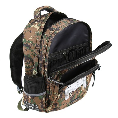 Рюкзак школьный Bruno Visconti, 40 х 30 х 16 см, эргономичная спинка, «Внедорожник», камуфляж