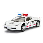 Машина металлическая «Полиция», инерционная, свет и звук, в пакете - фото 2774096