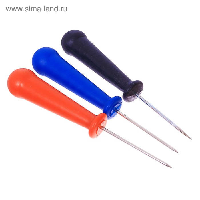 Канцелярское шило, малое, d-2 мм, цветная удобная ручка