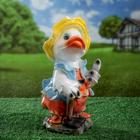 Садовая фигура "Утка с киркой" 30см - Фото 1
