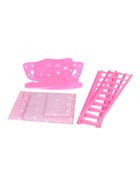 Кровать кукольная, с комплектом белья: матрас, подушка, одеяло (48х30см) - фото 809404512