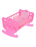 Кровать кукольная, с комплектом белья: матрас, подушка, одеяло (48х30см) - фото 809404513