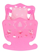 Кровать кукольная, с комплектом белья: матрас, подушка, одеяло (48х30см) - фото 809404515