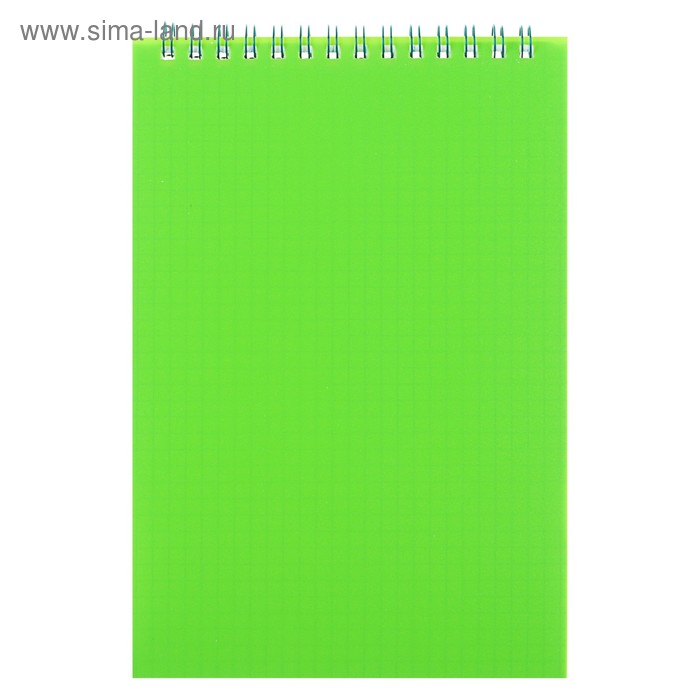 Блокнот А5, 60 листов на гребне «Зелёный», пластиковая обложка - Фото 1