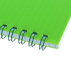 Блокнот А5, 60 листов на гребне «Зелёный», пластиковая обложка - Фото 2