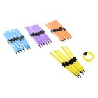 Бигуди "Бумеранги" с фиксатором, d=1,3см, 19см, 6 шт, цвет МИКС - Фото 1