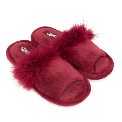 Тапочки домашние женские арт. W-74284, цвет красный, размер 39