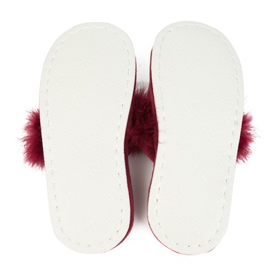 Тапочки домашние женские арт. W-74284, цвет красный, размер 39