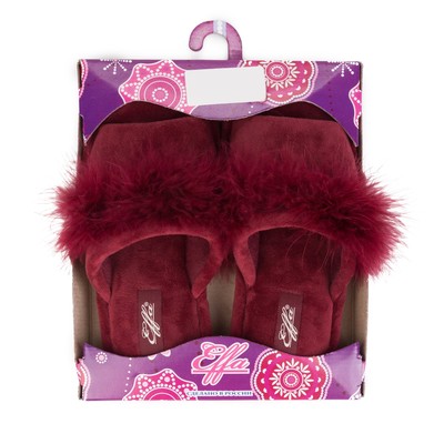 Тапочки домашние женские арт. W-74284, цвет красный, размер 39