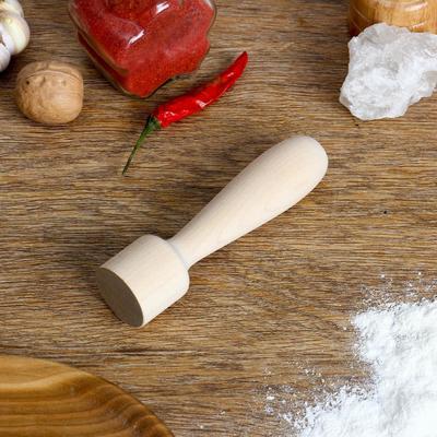 Толкушка бочонок, берёза, 13×3.5 см