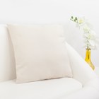 Наволочка декоративная "Этель" Натура белый 40х40 см - Фото 1