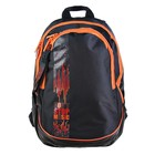 Рюкзак молодежный Hatber Street 42x30х20 см, эргономичная спинка, Don't stop music, чёрный/оранжевый - Фото 1