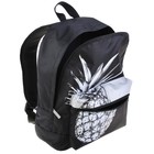 Рюкзак молодёжный Hatber Casual 37 х 29 х 15 см, Pineapple, чёрный/белый - Фото 7