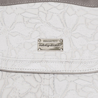 Сумка женская, отдел с перегородкой на молнии, 2 наружных кармана, длинный ремень, цвет серый - Фото 3