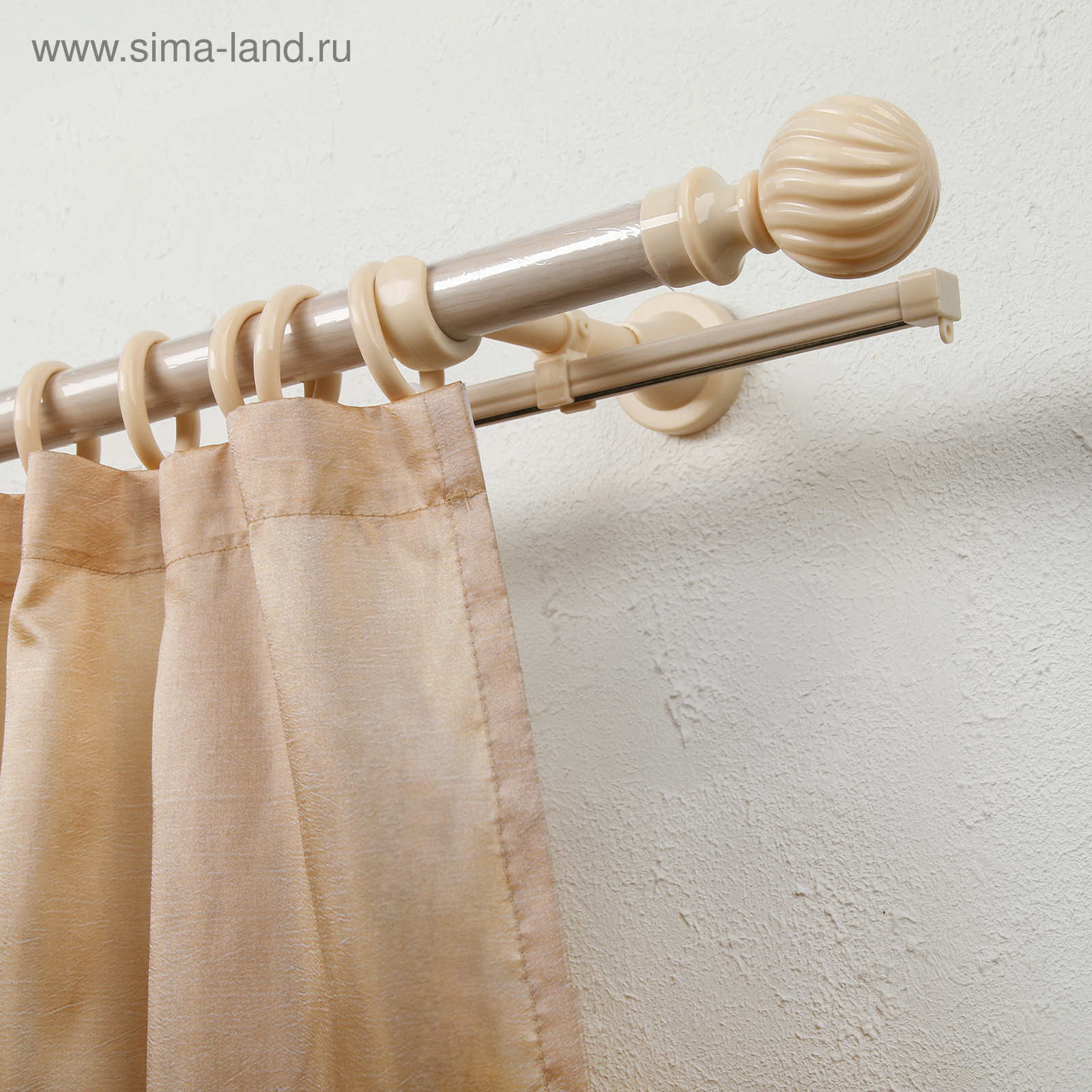 Карниз двухрядный Севилла, диаметром 16 мм купить по цене 3 375 руб. в интернет-