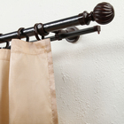 Карниз двухрядный 180 см, d=28 мм "Эра-28" с U-шиной, цвет венге танзанийский - Фото 2