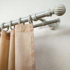 Карниз двухрядный «Эра-28», 180 см, d=28 мм, с U-шиной, цвет белый ясень - Фото 2