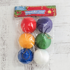 Набор шаров пластик d-5 см, 6 шт "Текстильный глянец" микс - Фото 2